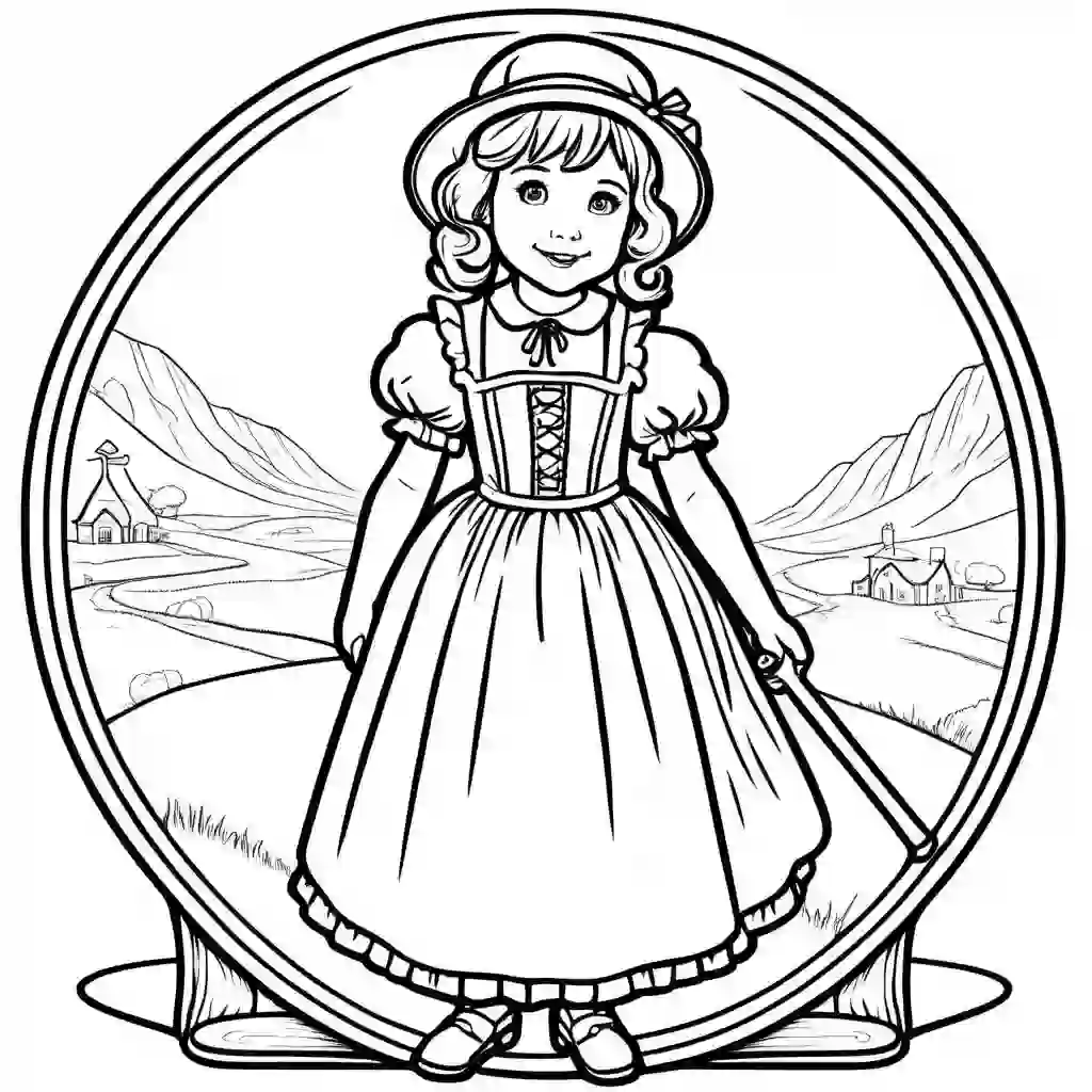 Little Bo Peep coloring pages